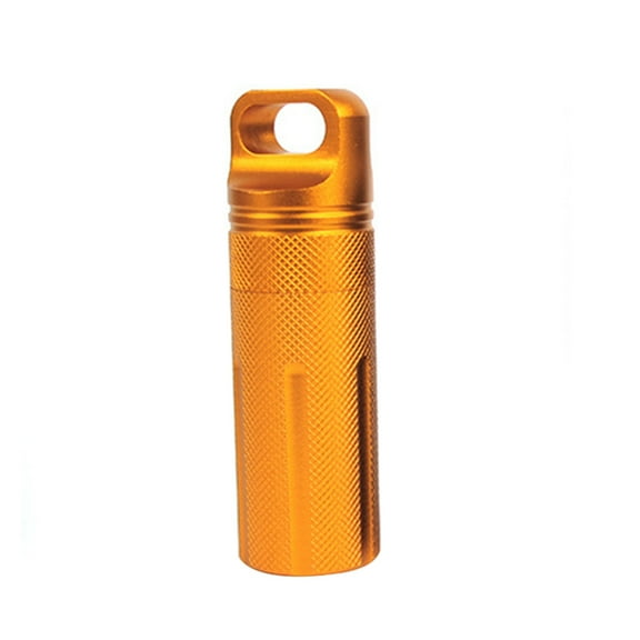 Aluminum Alloy Airtight for Container Bottle Portable Outdoor Single Chamber Capsule Holder Waterproof for Case Medicine Dispenser