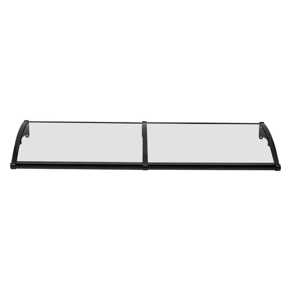 Aluminum Alloy Arch Rainshed Canopy, Protects Against Rain, UV, Hail, and Snow, Ideal for Windows, Doors, Balconies, and More