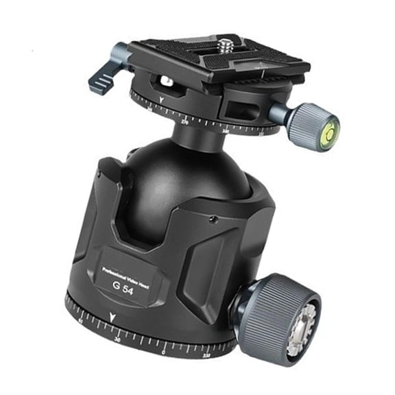 Aluminum Alloy Ball Head Precise Damping Ballhead Quick Release Plate For Professional Photography