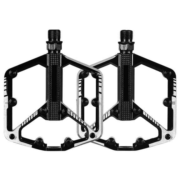 Aluminum Alloy Bicycles Flat Pedals Nonslip Wide Flat Pedals Double Bearings Cycling Platform Pedals for Road Bike