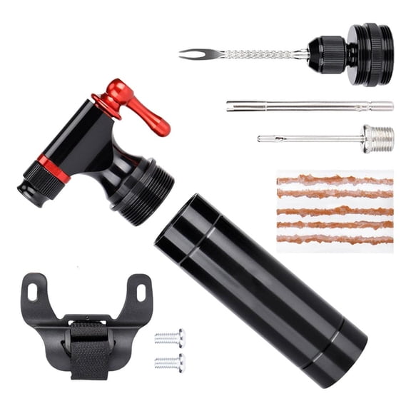 Aluminum Alloy Bicycles Puncture Tire Fixing Repair Set Includes Patches Adhesive Tool For Fast Cycling Tire