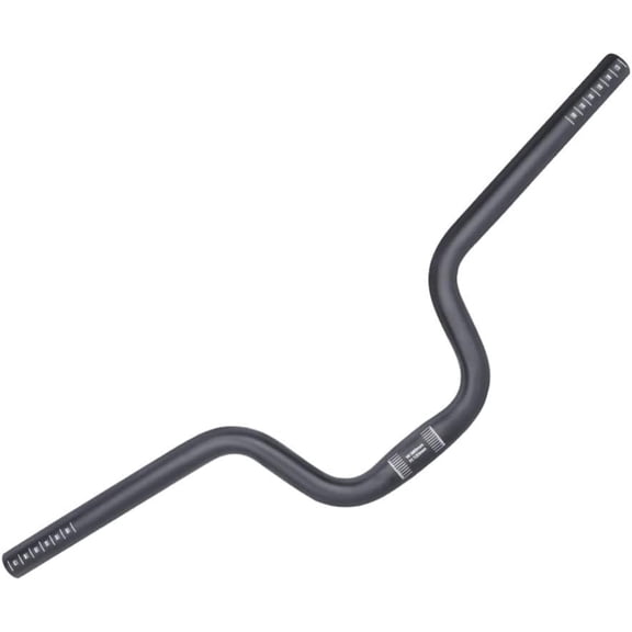 Aluminum Alloy Bike Riser Handlebar - U Shaped Elevated Bicycle Handle Bar - Mountain and Road Bike Replacement Handlebar - Black 120mm