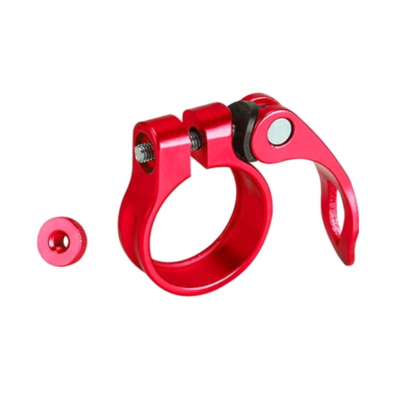 Aluminum Alloy Bike Seat Post Clamp Quick Release Bicycles Seatpost Tube Clip for Mountain Bike Road Bike Folding Bikes