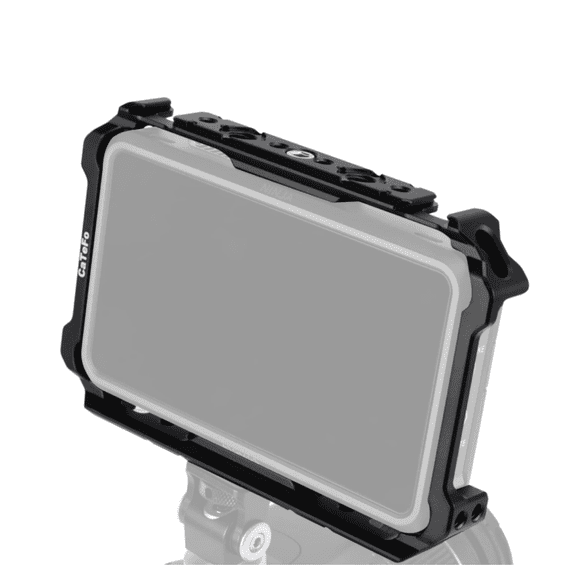Aluminum Alloy Cage for Atomos Ninja V/Ninja V+/Shinobi/ZATO CONNECT monitor, Built-in NATO Rail and Cold Shoe