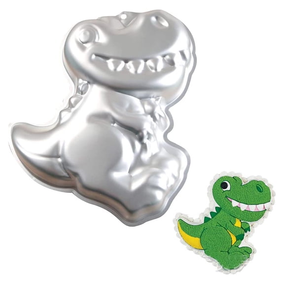 Aluminum Alloy Cake Molds Mousse Baking Tools Cake Baking Pan Cake Pan Non Stick Dinosaur Shaped Baking Tray for Kitchen