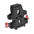 thumbnail image 1 of Aluminum Alloy Camera Mount Plate Anti-Slip Rubber Pads, Flexible Tripod Attachment, 15mm Rails, 1 of 9