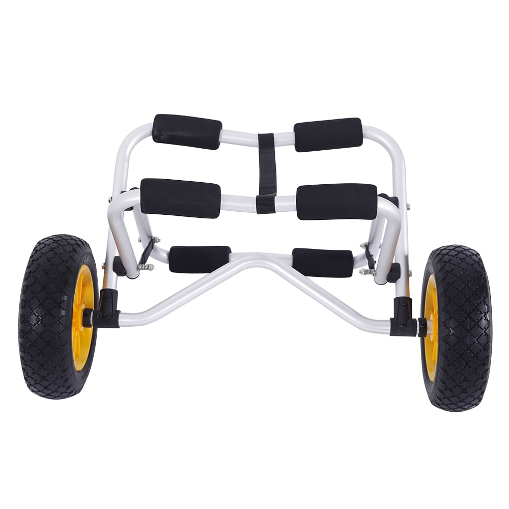 Aluminum Alloy Canoeing Trailer Cart Silver-1.5MM Bend