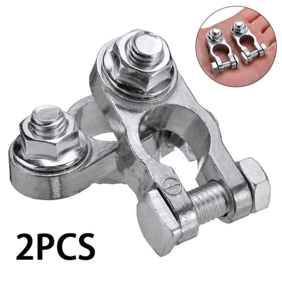 Aluminum Alloy Car Battery Terminal Connectors, Positive & Negative Clamp Clips for Most Vehicles