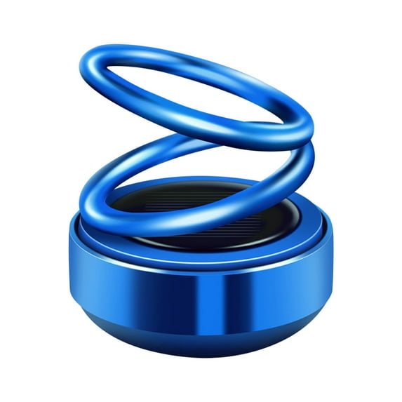 Aluminum Alloy Car Perfume,Natural Odor Eliminator,Vent Free Air Purifier,Solar-Powered Rotating Car Air Freshener - 360° Aluminum Alloy Hanging Diffuser With Natural Plant Essence