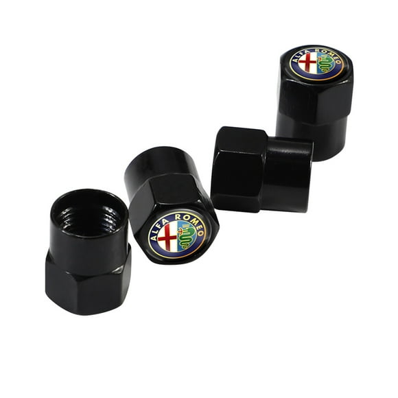 Aluminum Alloy Car Wheel Tire Valve Caps Dust Accessories For Alfa Romeo 159 Giulietta 147 Mito Giulia 156 166 GT Stelvio Tonale