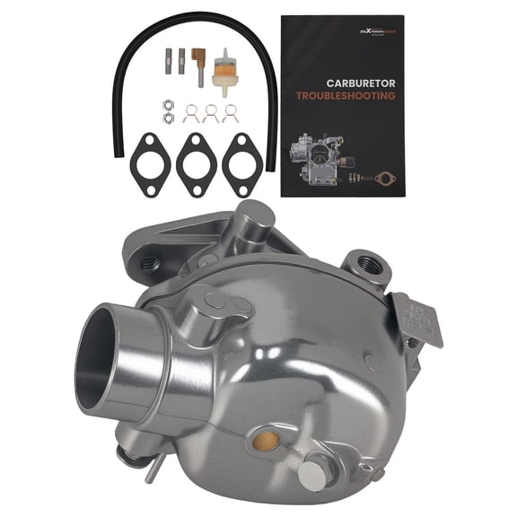 Aluminum Alloy Carburetor for Massey Ferguson Tractor TO35 MF35 MF50 MF135 150 202 204 2135, Replaces 533969M91 181532M91 181532M92, Manual Choke Gasoline Engine Fuel System