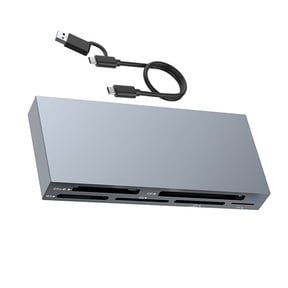 Aluminum Alloy Card Reader for CFexpress Type B/SD/TF Fast 10Gbps Data Transfer, Plug and Play