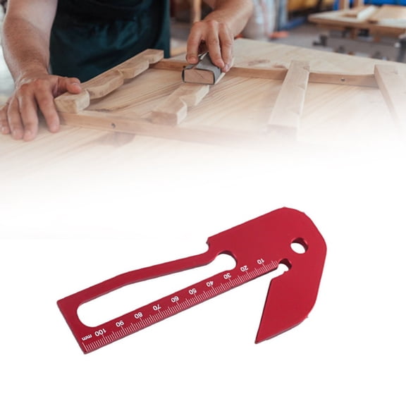 Aluminum-Alloy Center Finder 45Degree Center Ruler Square Scribe For Woodworking