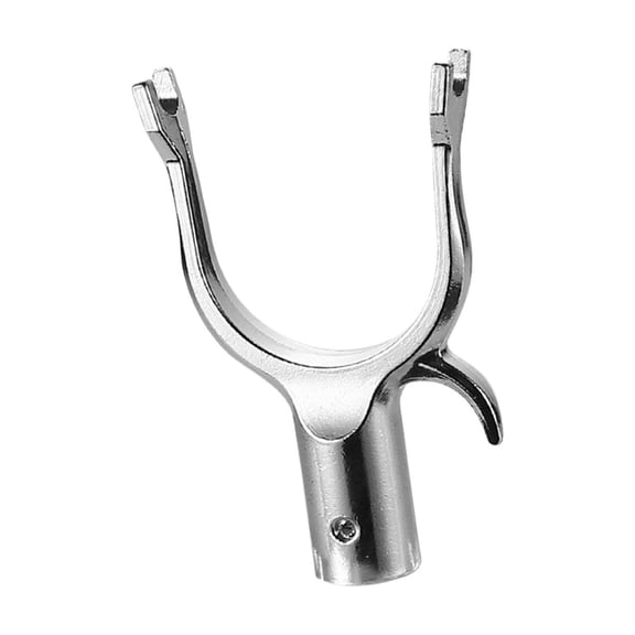 Aluminum Alloy Clothes Rod Joint Clothes Fork Head Closet Poles End Replacement Utility Hook for Home and Dormitory Use