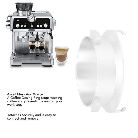 Aluminum Alloy Coffee Dosing Ring 51mm, Stable Powder Funnel For Consistent <span Style="background:red"></span>, Easy To Use