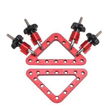 90 & 45 Degree Angle Clamp Kit - Aluminum Alloy Right Angle Clamp With Fixers For Woodworking, Picture Frames, Cabinets