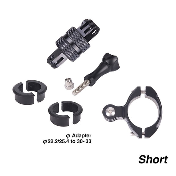 Aluminum Alloy Cycling Bicycle Handlebar Mount Clip 360° Rotatable Camera Holder