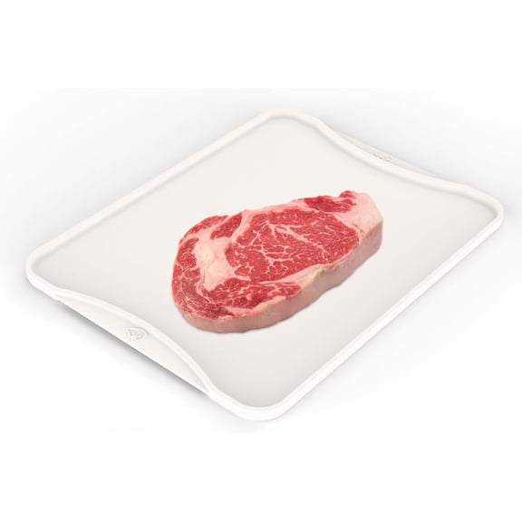 Aluminum Alloy Defrosting Tray for Rapid Thawing Quick Thaw Plate for Meat, Fish & Poultry Durable, Non-Stick, Kitchen Safe, Hygienic and Fast Defrosting