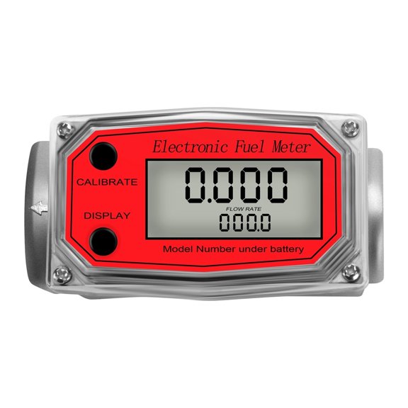 Aluminum Alloy Digital Flow Meter LCD Electronic Fuel Meter Flowmeter NPT Counter Petrol Methanol Water ,Accurate Measurement