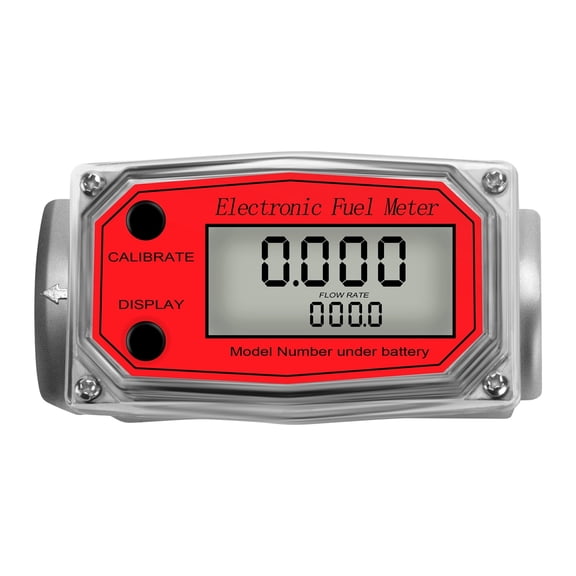 Aluminum Alloy Digital Flow Meter, LCD Electronic Fuel Meter Flowmeter, NPT Counter Petrol Methanol Water ,Simple To Operate