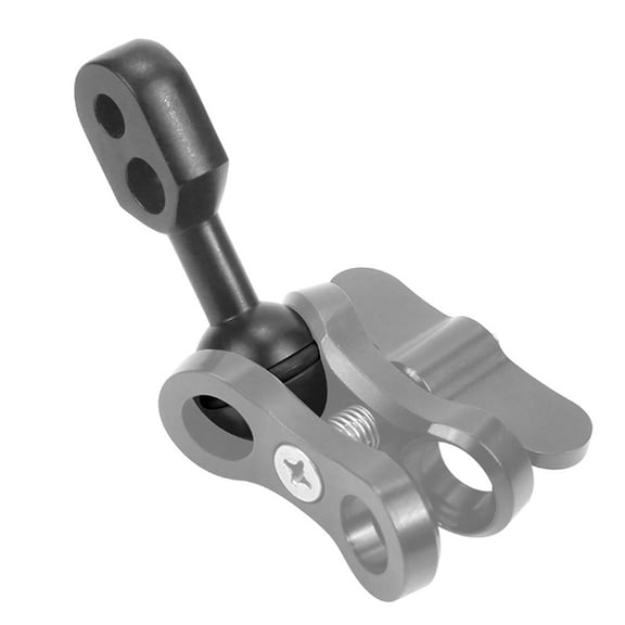 Aluminum Alloy Diving Lights Ball Head Clamp 1inch Connection for YS Clip Flashlight