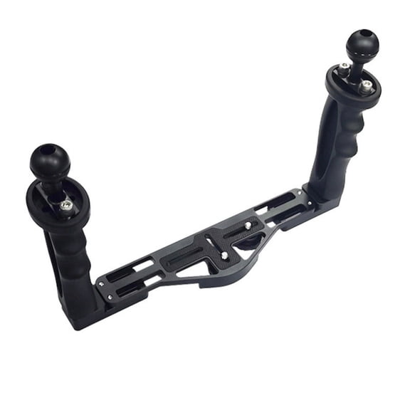 Aluminum Alloy Diving Mount Handheld Stabilizer Ergonomically Designing Plastic Handle for Underwater Photography