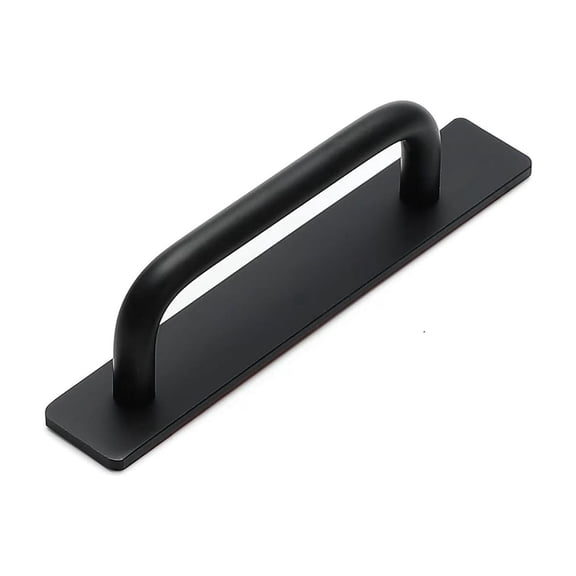 Aluminum Alloy Door Handle No Drill Pull Handle Heavy Duty Easy Install Door Pull Rustproof Hardware Door Handle Easy Replacement Door Handle for Home Kitchen 5.82x0.98 Inch (1Pcs)