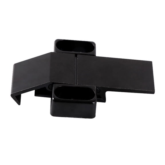 Aluminum Alloy Door Hasp Lock Black Door Buckle Distribution Box Door Lock Frame Fixing Accessories Easy to Install