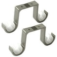 thumbnail image 1 of Aluminum Alloy Double Curtain Rod Brackets Window Hardware Holder Home Decorations Top Mounted Easy to Install, 1 of 7