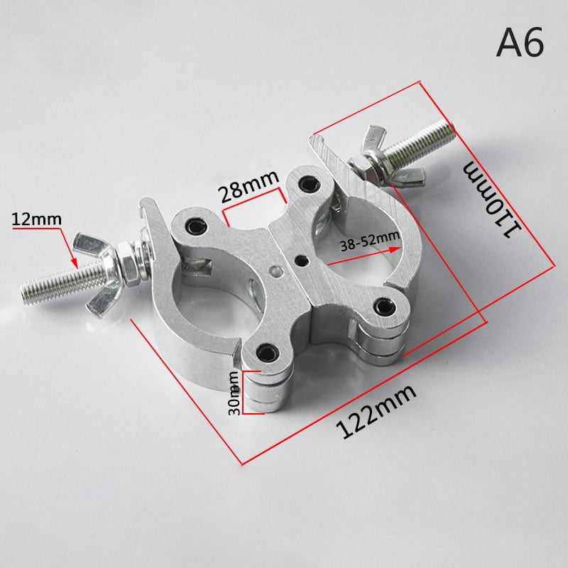 Aluminum Alloy Double Ring Buckle Stage Lights Clamp Clip Bracket 18 ...