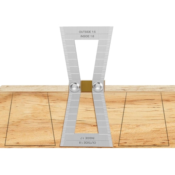 Aluminum Alloy Dovetail Marking Jig, Multipurpose Woodworking Tool for Quick and Precise Dovetail Layout, Durable and Long-lasting Construction, Silver