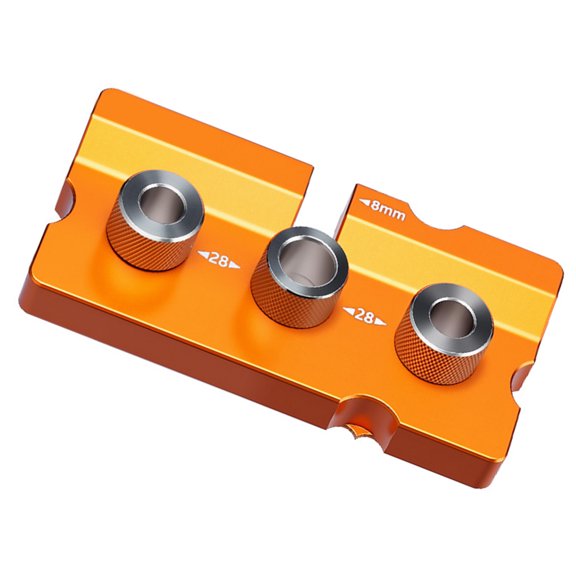 Aluminum Alloy Doweling Jig With NonSlip Bottom Drilling Guide Plate Tool For Stable And Safe Operate