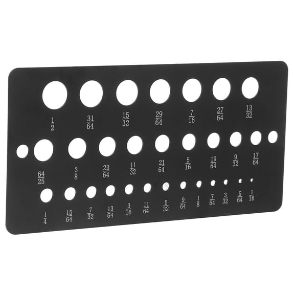 Aluminum Alloy Drill Bit Gauge 1/16 To 1/2 Inch Measuring Tool ...