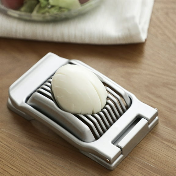 Aluminum Alloy Egg Cutter Multifunctional Egg Preserved Egg Slicer, Egg Cutter Multi Function Egg Century Egg Slicer Ham Slicer Kitchen Gadget (Egg Cutter*1)