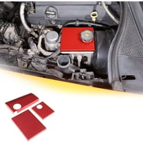 Aluminum Alloy Engine Antifreeze Fuse Box Cover for Chevrolet Corvette C7 2014-2019 Hood Engine Trim Sticker Interior Accessories