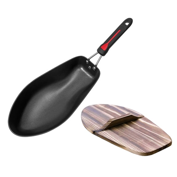 Aluminum Alloy Fish Cooking Pan with 3D Technology and Easy Coating Design Kitchen Fry Pan for Family Meals
