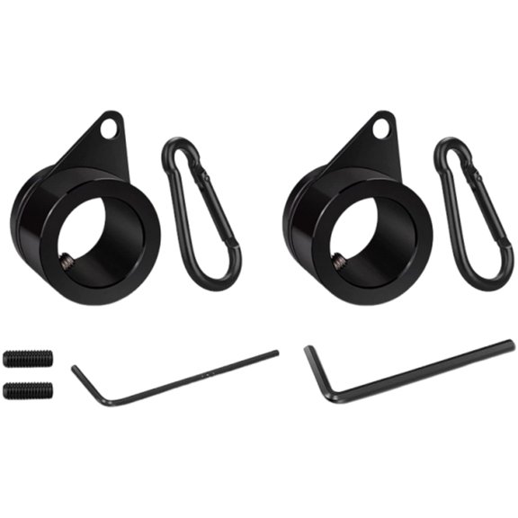 Aluminum Alloy Flag Poles Swiveled Rings 360 Rotation Bearing Systems with 0.8-1.01 Inch Flagpoles Set of 2