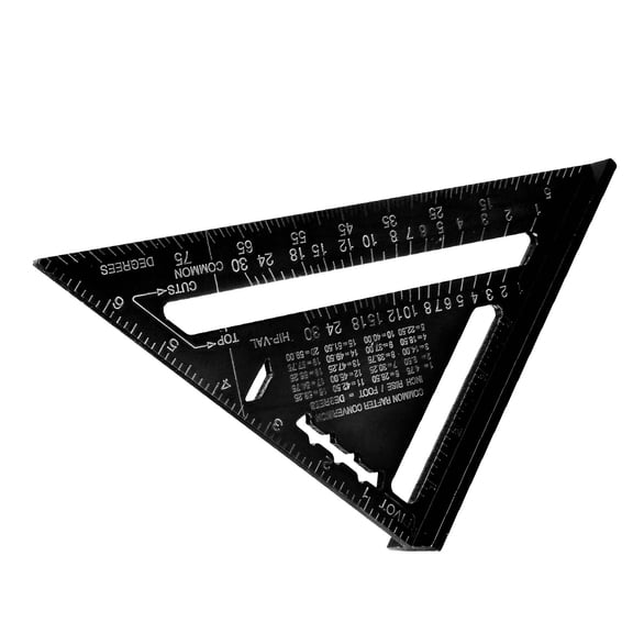 Aluminum Alloy Framing Square with Imperial Metric Rafter Scales aluminum and  Ruler Protractor Engineer Carpenter