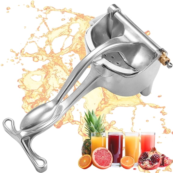 Aluminum Alloy Fresh Fruit Juice Extractor - Hand Juicer Squeezer, Non-Slip Ergonomic Grip, Easy to Use & Clean, 8.7" Length with 0.6L Capacity - Efficient Extraction of Citrus, and Other Fruits