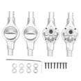 thumbnail image 1 of Aluminum Alloy Front Rear Axle Housing Replaceable Durable Axle Shell for Xiaomi XMYKC01CM 1/16 Car Silver, 1 of 8