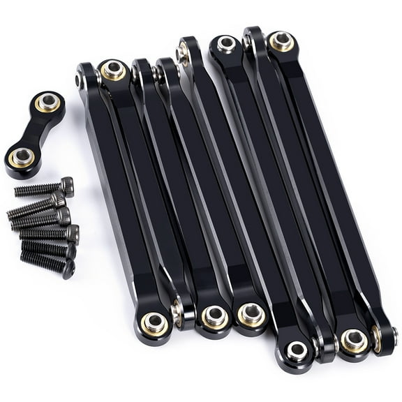 Aluminum Alloy Front and Rear Link Linkage Set for Mini E-Revo Brushless 1/16 RC Car Upgrade Parts