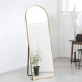 thumbnail image 1 of Aluminum Alloy Full-Length Mirror Arch Decorative Mirror 64"x21",Gold with Bracket, 1 of 6