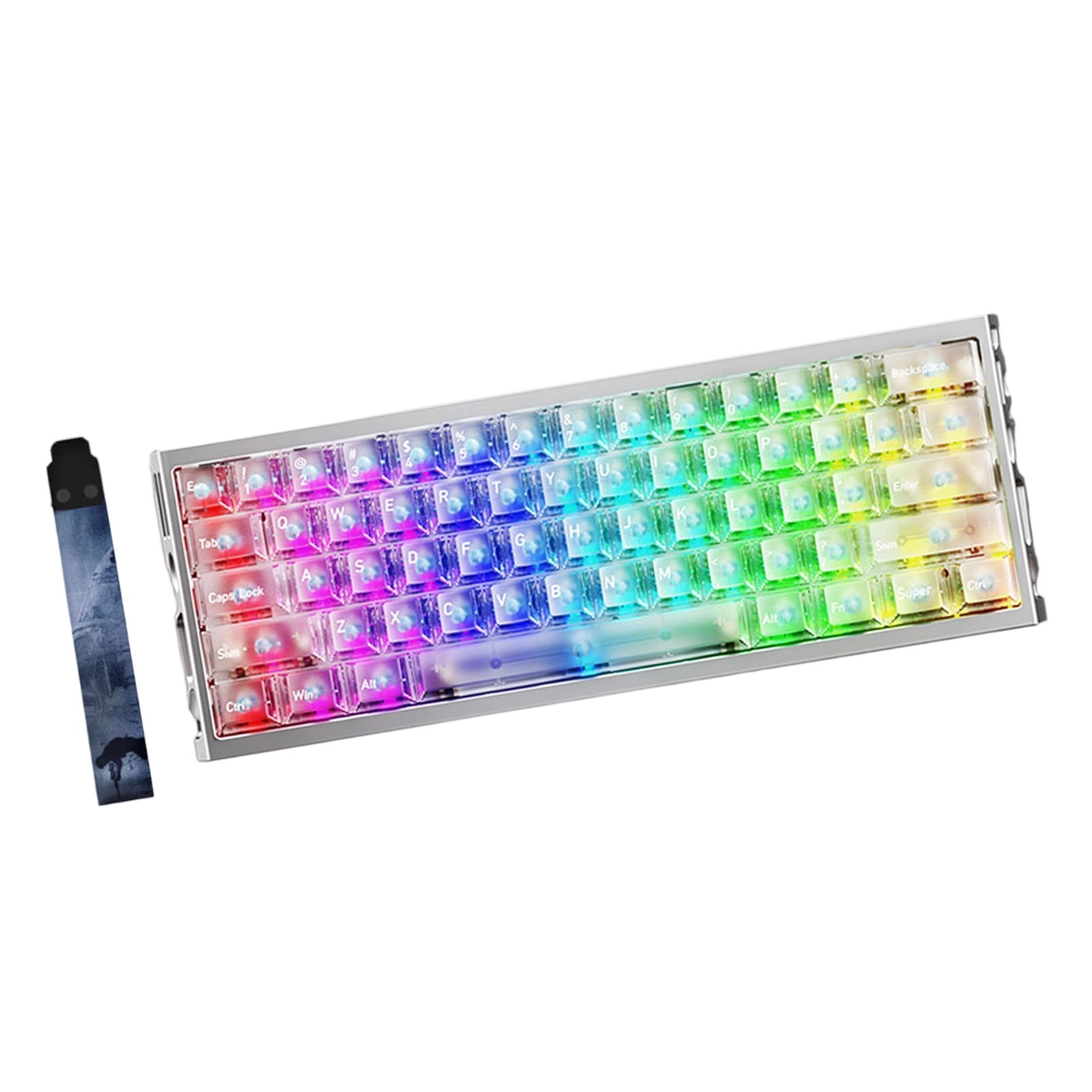 Aluminum Alloy Gaming Keyboards Axises Switches Hollows Body Comfortable Typing Experience