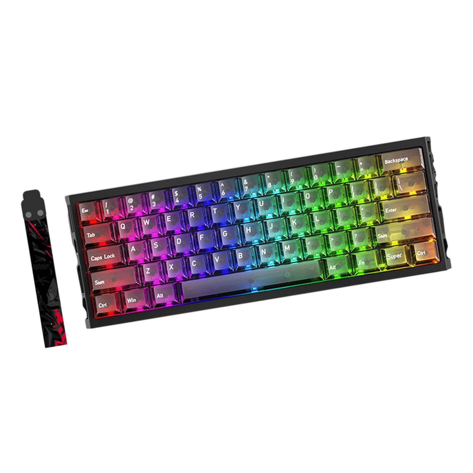Aluminum Alloy Gaming Keyboards Axises Switches Hollows Body Comfortable Typing Experience