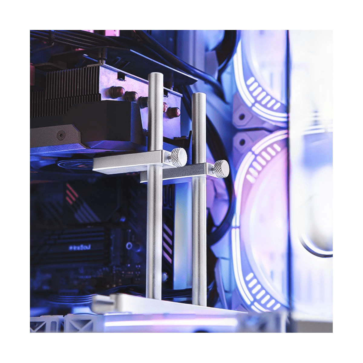 Aluminum Alloy Graphics Card CNC Support Vertical Fixed Box Graphics