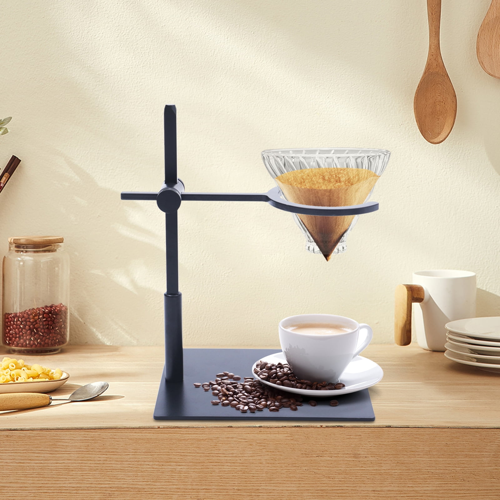 Aluminum Alloy Hand-Washed Coffee Rack Adjustable Height Drip Filter ...