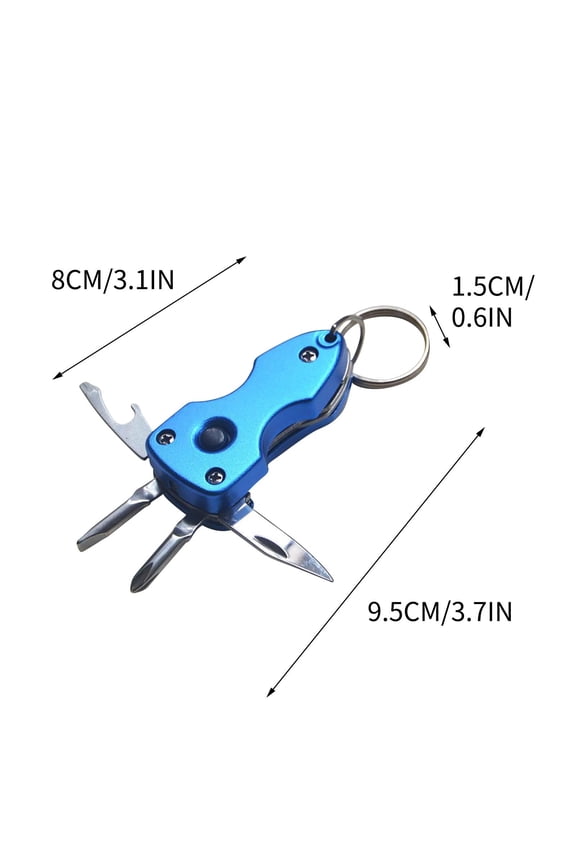 Aluminum Alloy Handle With Light Multi-functional Keychain Tool Outdoor Compact Portable Folding Knife Aircraft Knife