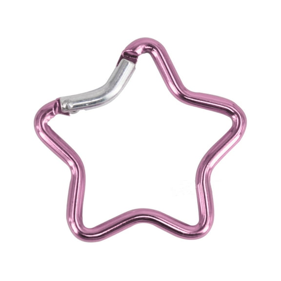 Aluminum Alloy Heavy Duty Keyring Hook for Camping Fishing Hiking Traveling Carabiner Clip Star Shaped Climbing Buckle