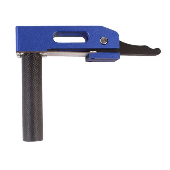 Aluminum Alloy Holdfast Clamp For 20Mm Dog Holes, Quick Acting Woodworking Vise With 3-Level Adjustable Pressure, Strong Grip For Carving Routing Sanding Tasks(Blue)