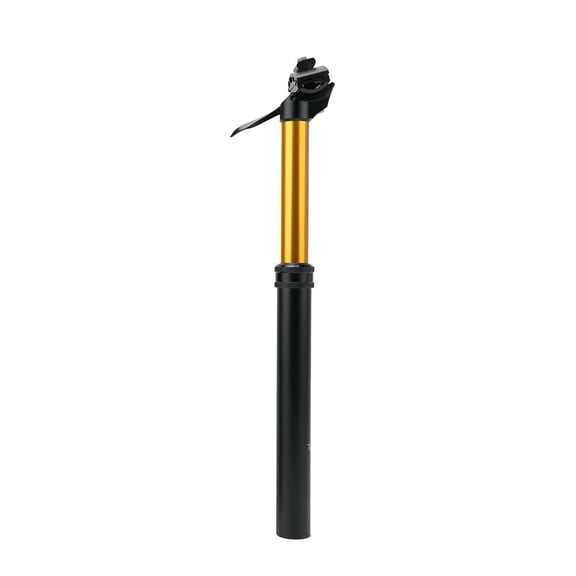 Aluminum Alloy Hydraulic Dropper Seatpost with Shock Absorber, Hand-Controlled Height Adjustable 100mm or 125mm Travel, 30.9mm/31.6mm Sizes for Mountain and Road Bikes, Black(30.9mm 100MM)